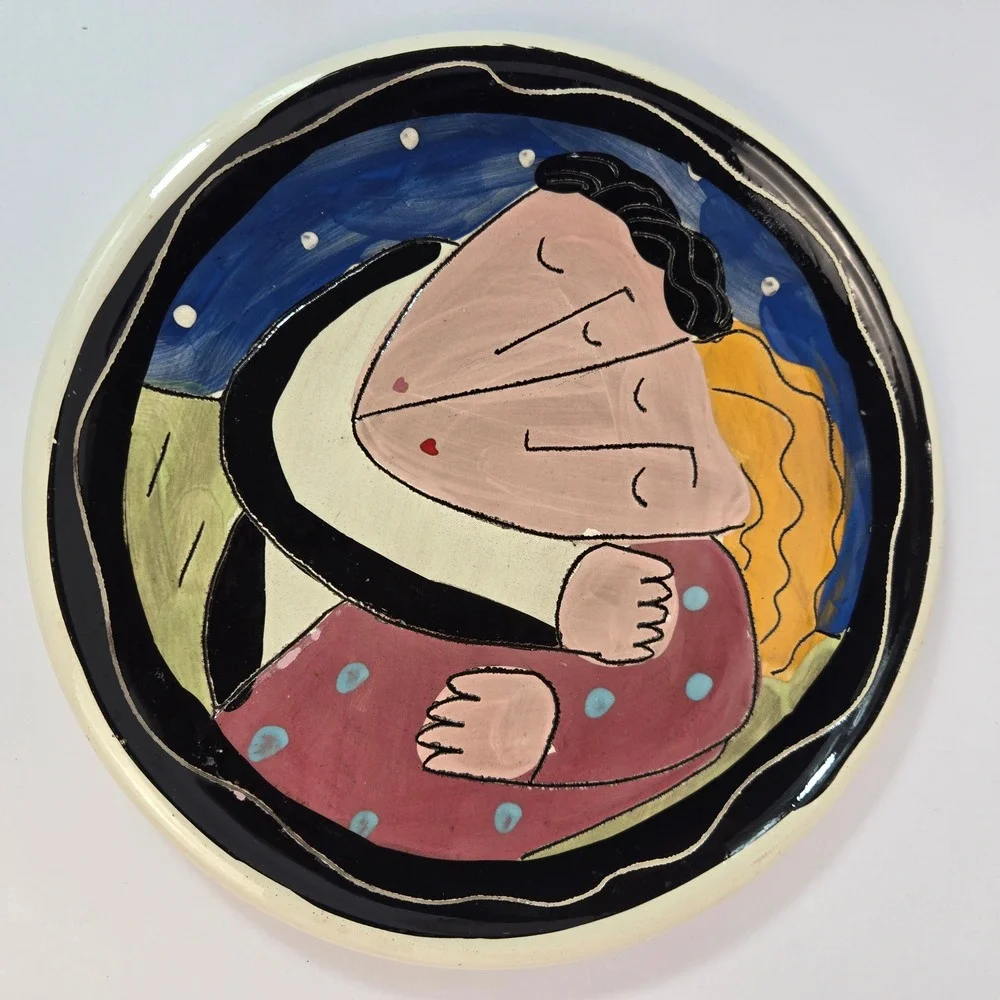 Vintage Sandra Magsamen Signed Ceramic Plate – 